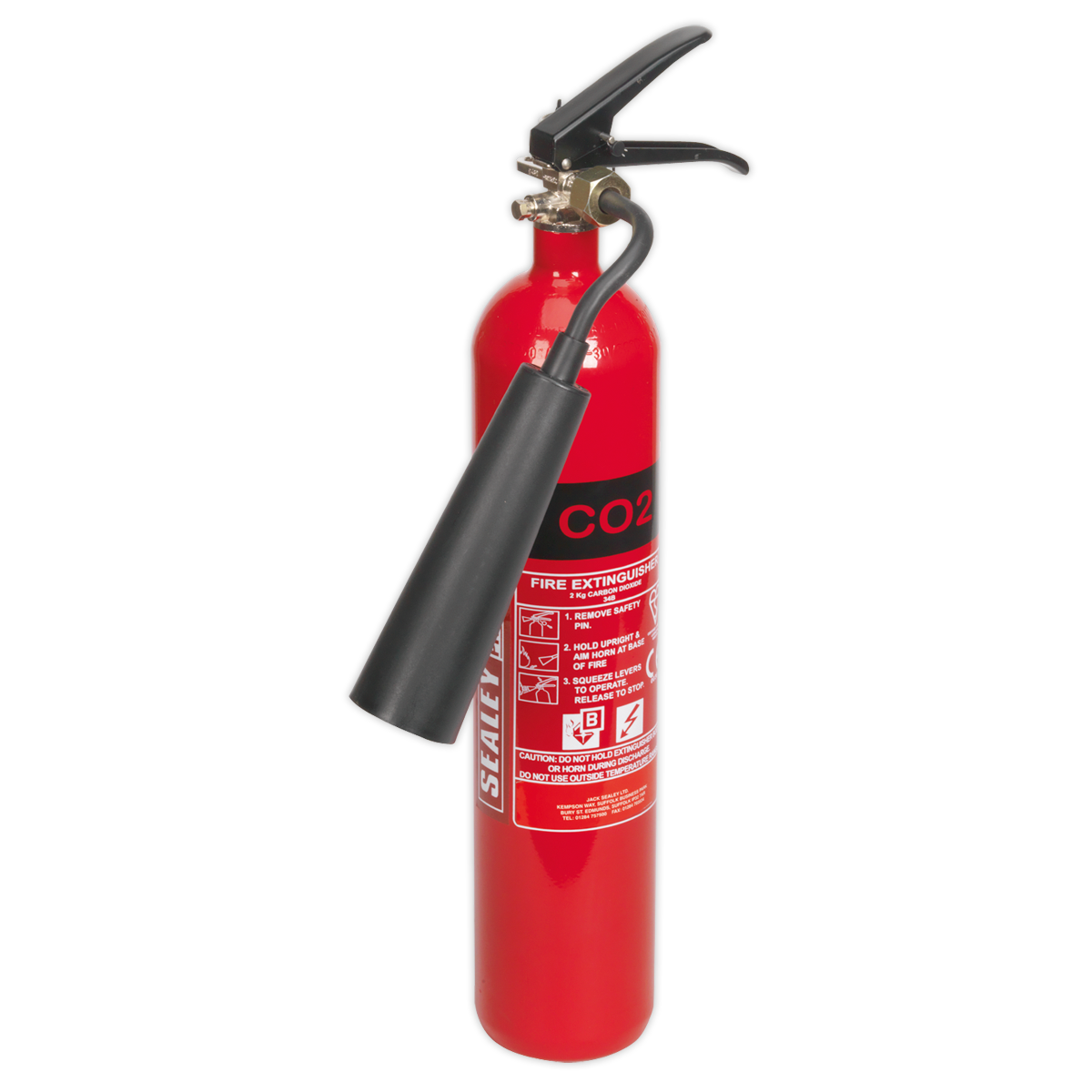 Sealey SCDE02 2kg Carbon Dioxide Fire Extinguisher