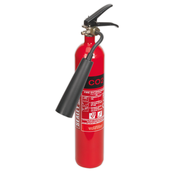 Sealey SCDE02 2kg Carbon Dioxide Fire Extinguisher