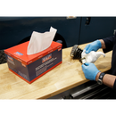 Sealey SCP1501 73gsm Multipurpose Paper Wipes in Dispenser Box - Smooth White - 150 Sheets