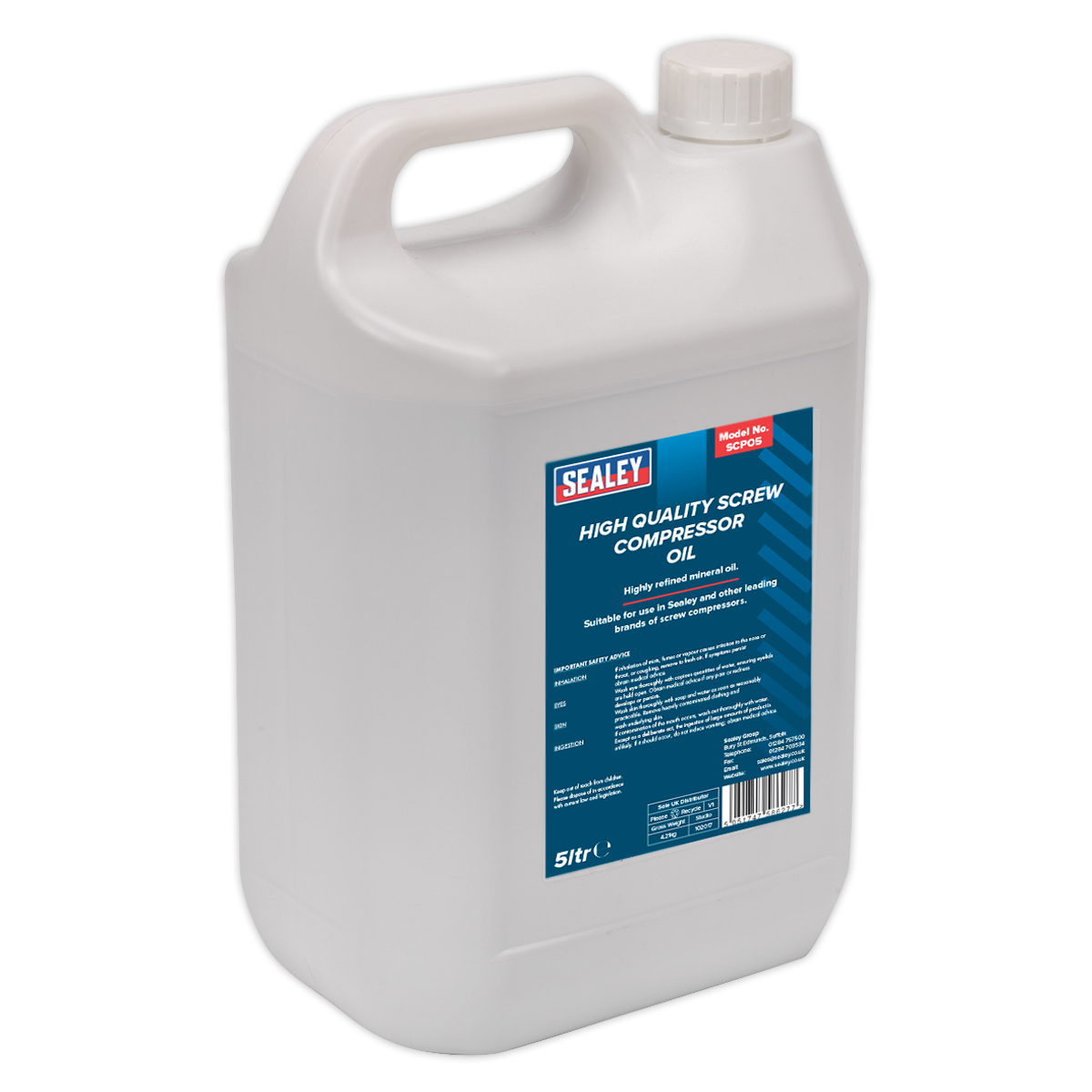Sealey SCPO5 5L Screw Compressor Oil