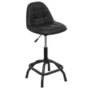 Sealey SCR01B Pneumatic Workshop Stool with Adjustable Height Swivel Seat & Back Rest