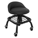 Sealey SCR02B Pneumatic Creeper Stool with Adjustable Height Swivel Seat & Back Rest