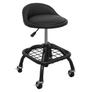 Sealey SCR02B Pneumatic Creeper Stool with Adjustable Height Swivel Seat & Back Rest