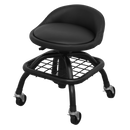Sealey SCR02B Pneumatic Creeper Stool with Adjustable Height Swivel Seat & Back Rest