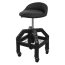 Sealey SCR03B Pneumatic Creeper Stool with Adjustable Height Swivel Seat & Back Rest