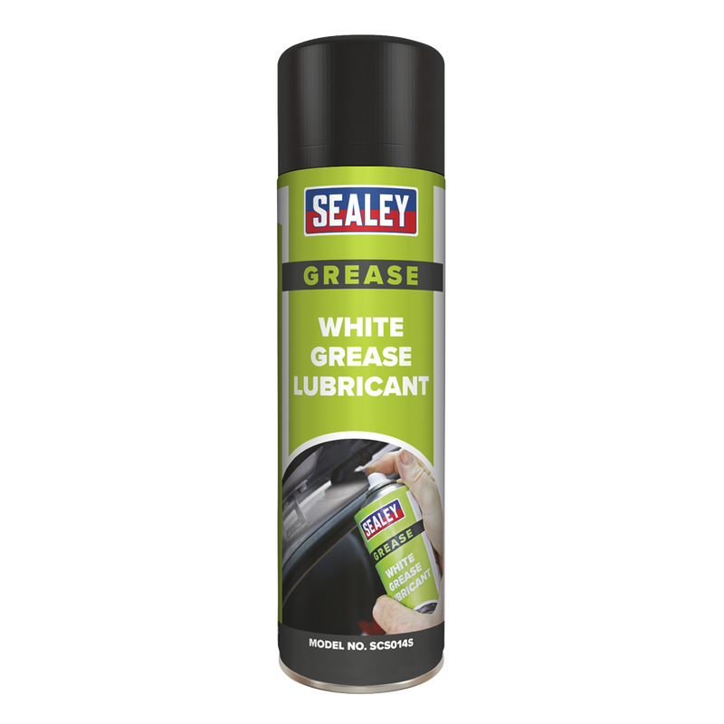 Sealey SCS014S 500ml White Grease Lubricant with PTFE