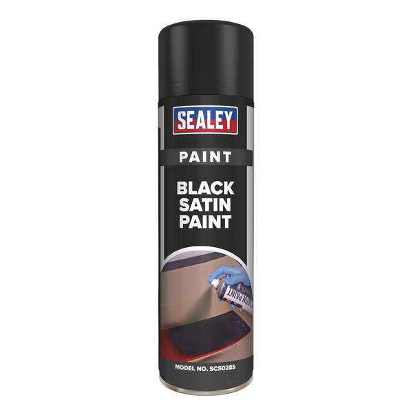 Sealey SCS028S 500ml Black Satin Paint