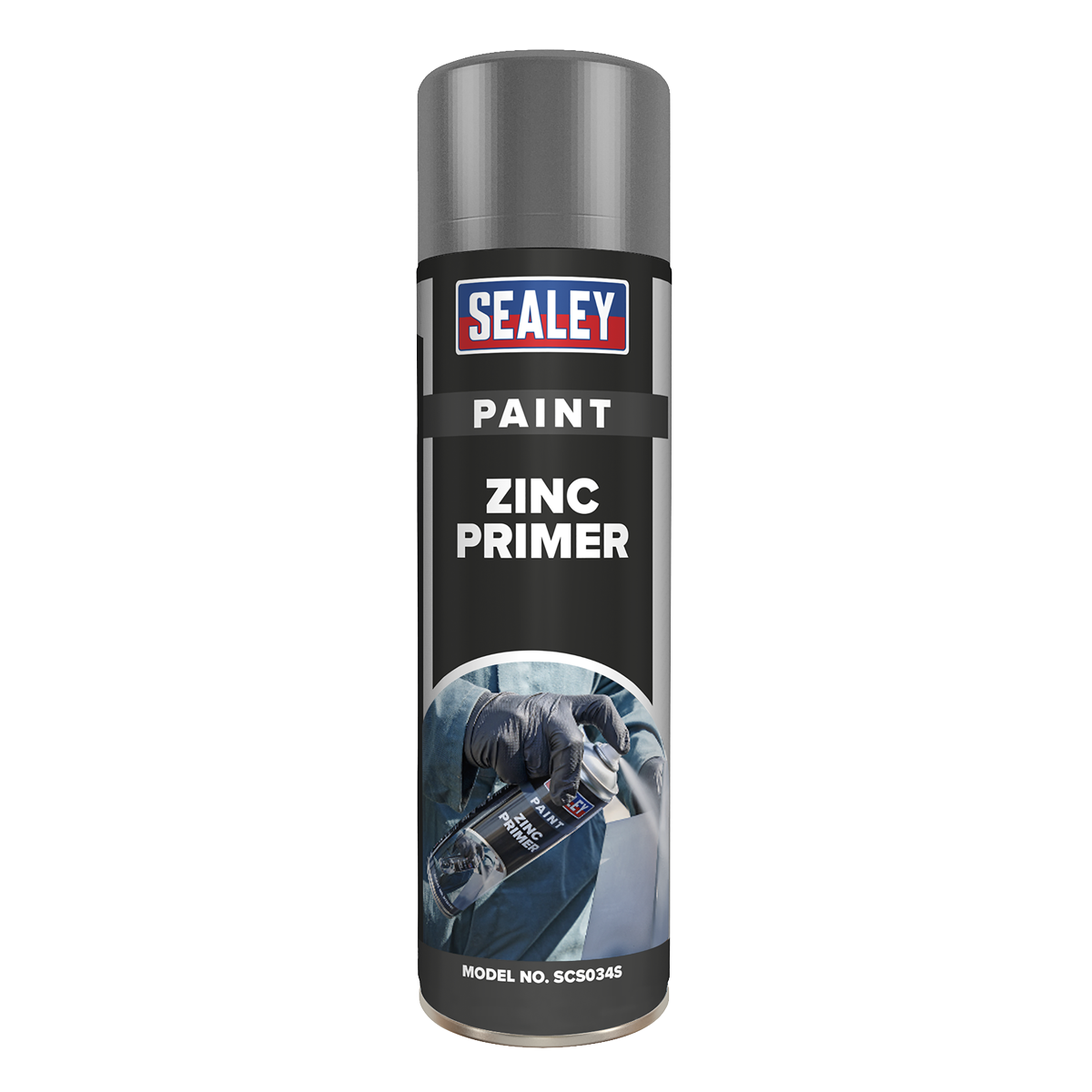 Sealey SCS034S 500ml Grey Zinc Primer Paint