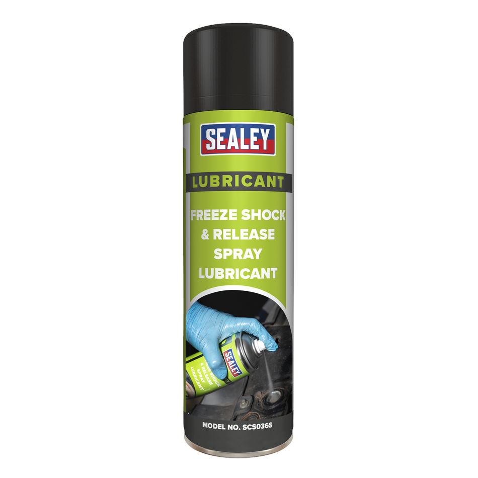 Sealey SCS036S 500ml Freeze Shock & Release Spray Lubricant