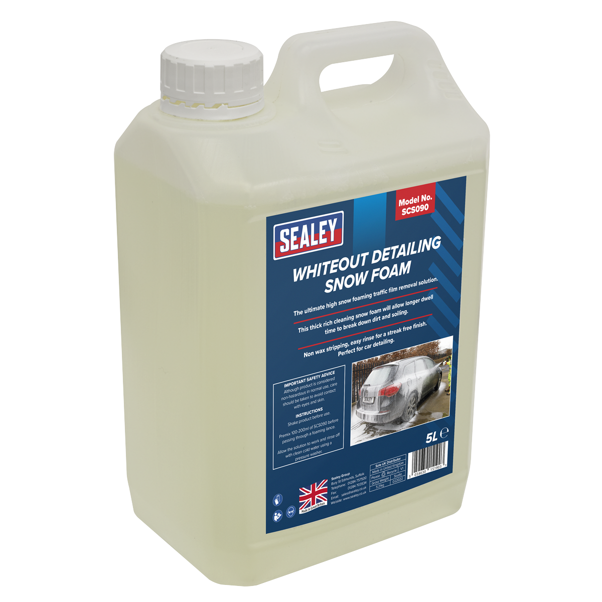 Sealey SCS090 5L Snow Foam Car Shampoo