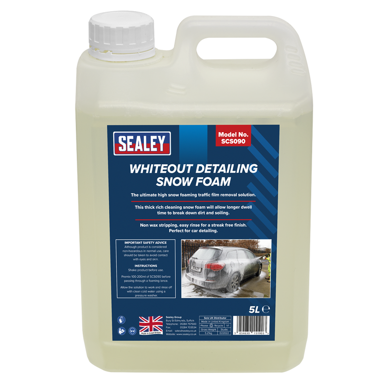 Sealey SCS090 5L Snow Foam Car Shampoo