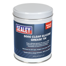 Sealey SCS102 500g Clear Silicone Grease Tin