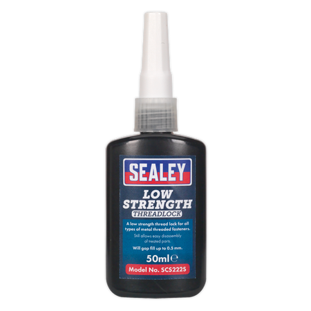 Sealey SCS222S 50ml Low Strength Thread Lock