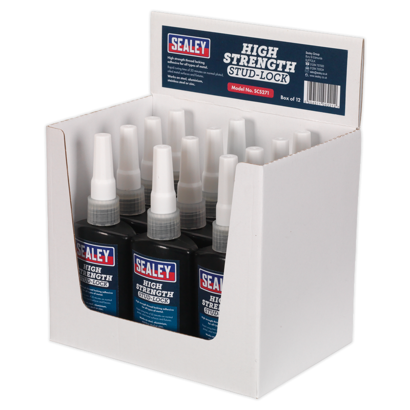 Sealey SCS271 50ml High Strength Stud Lock - Pack of 12