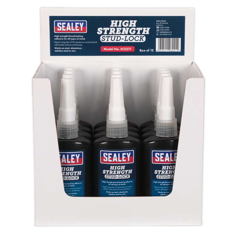 Sealey SCS271 50ml High Strength Stud Lock - Pack of 12