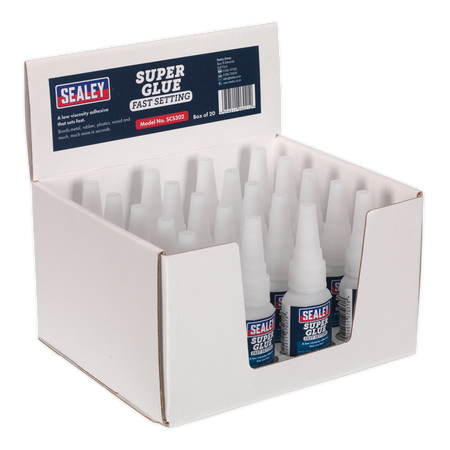 Sealey SCS302 20g Fast Setting Super Glue - Pack of 20