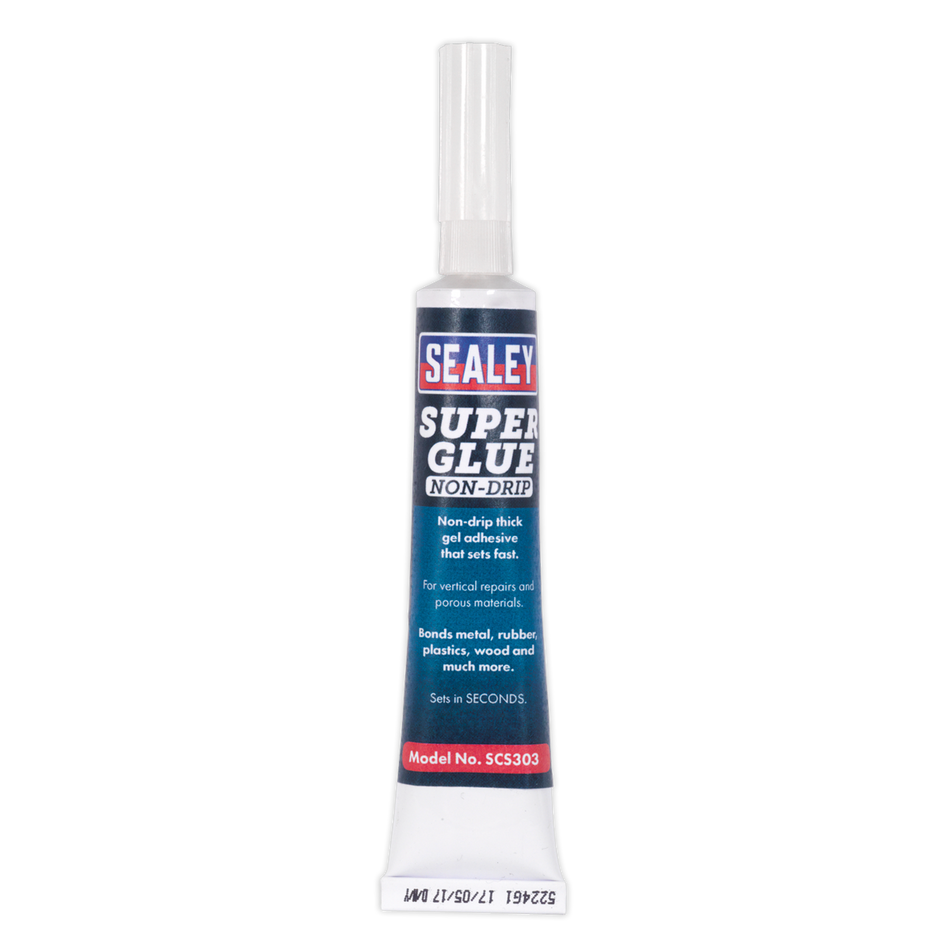 Sealey SCS303S 20g Non-Drip Gel Super Glue