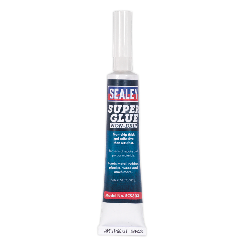 Sealey SCS303S 20g Non-Drip Gel Super Glue