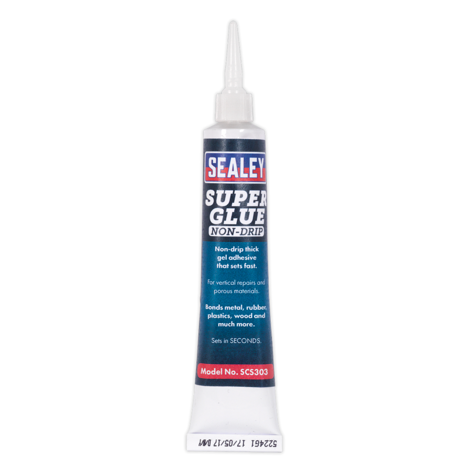 Sealey SCS303 20g Non-Drip Gel Super Glue - Pack of 20
