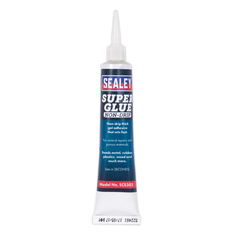 Sealey SCS303 20g Non-Drip Gel Super Glue - Pack of 20