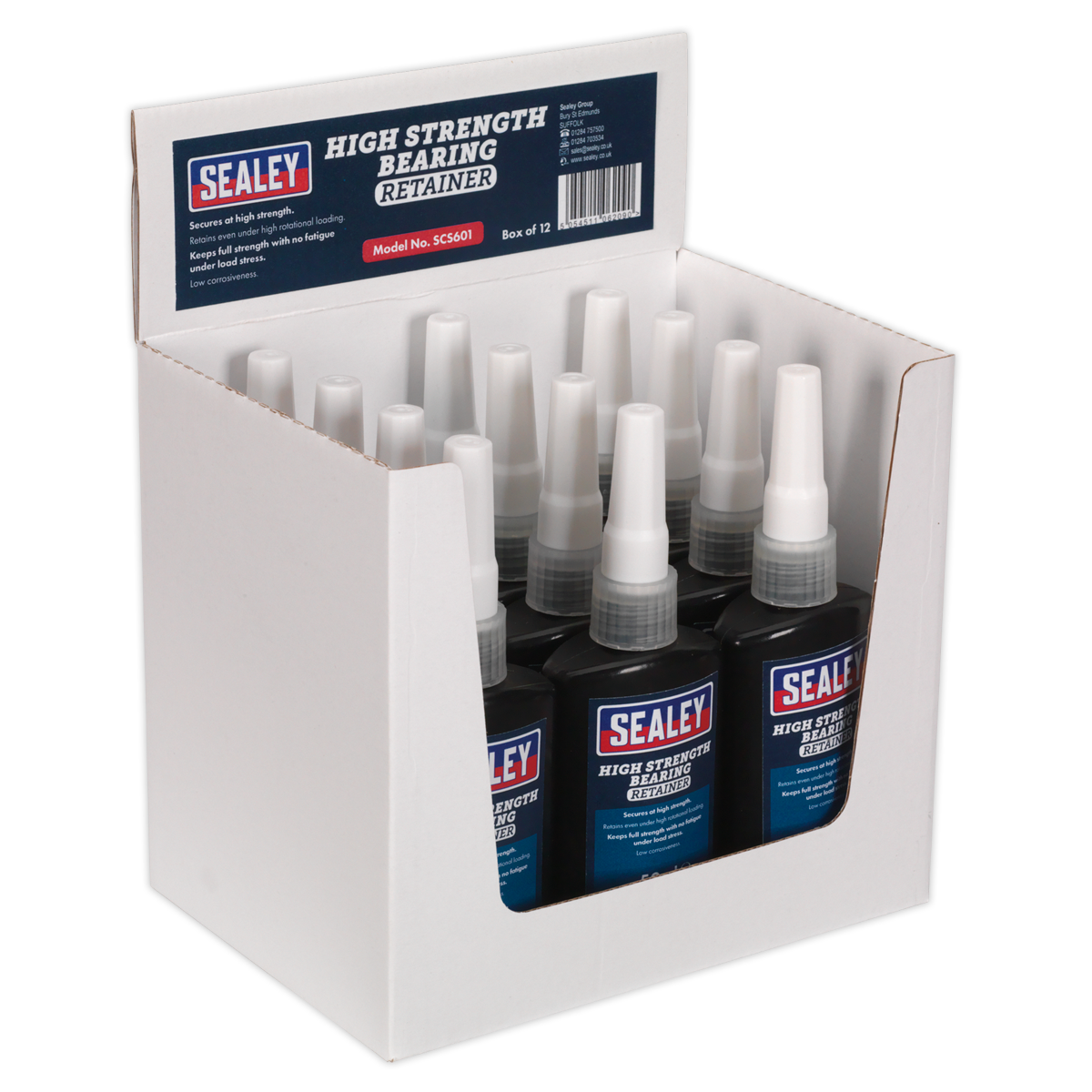 Sealey SCS601 50ml Bearing Fit Retainer High Strength - Pack of 12