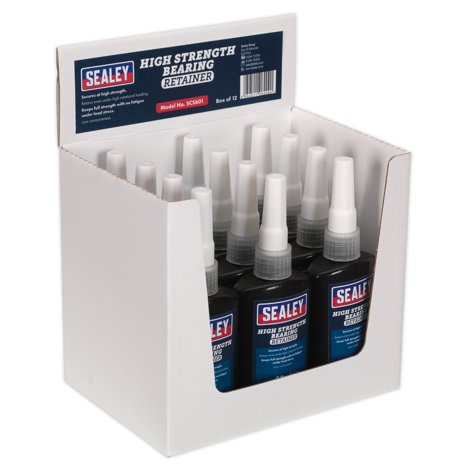 Sealey SCS601 50ml Bearing Fit Retainer High Strength - Pack of 12