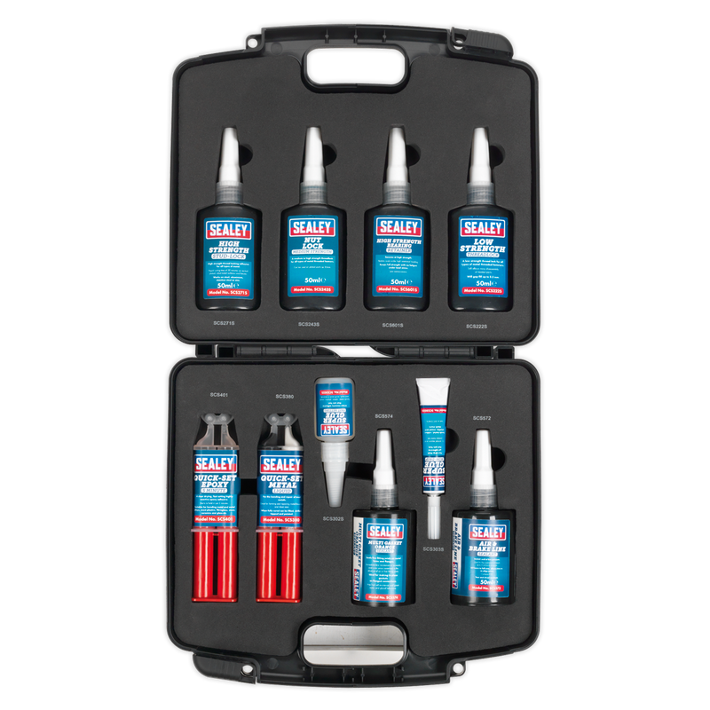 Sealey SCSKIT1 10pc Adhesive & Sealant Kit