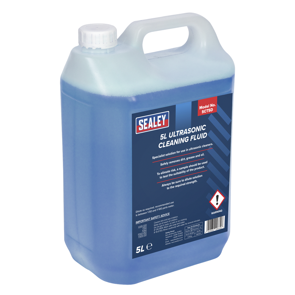 Sealey SCT5D 5L Ultrasonic Cleaning Fluid