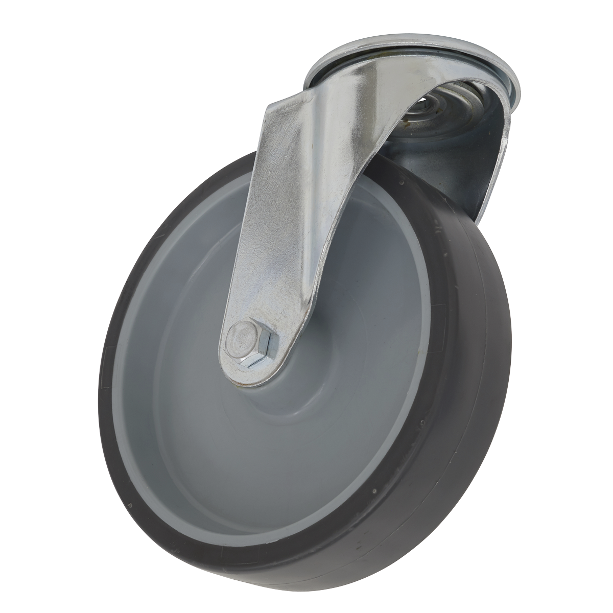 Sealey SCW2100SBEM 100mm Medium-Duty Thermoplastic Bolt Hole Swivel Castor Wheel - Trade