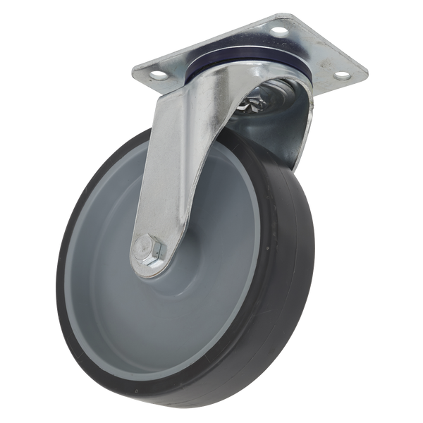 Sealey SCW2100SPEM 100mm Medium-Duty Thermoplastic Swivel Castor Wheel - Trade