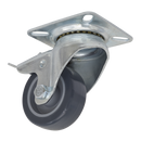 Sealey SCW250SPL 50mm Castor Wheel Swivel Plate with Total Lock