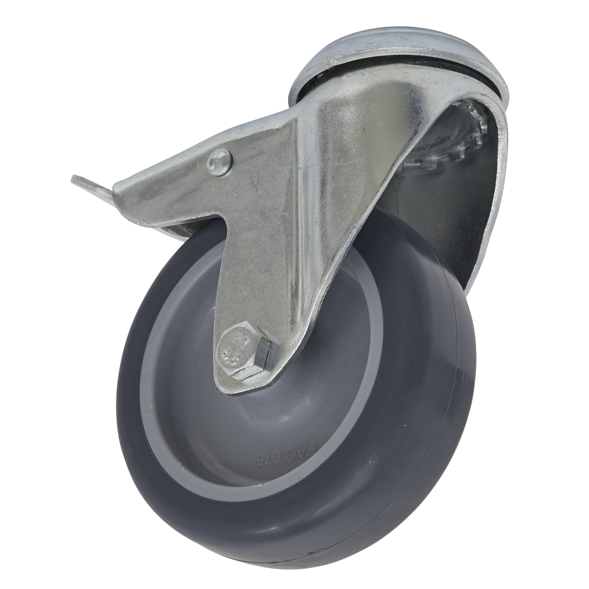 Sealey SCW275SBL 75mm Castor Wheel Bolt Hole Swivel with Total Lock