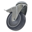 Sealey SCW275SBL 75mm Castor Wheel Bolt Hole Swivel with Total Lock