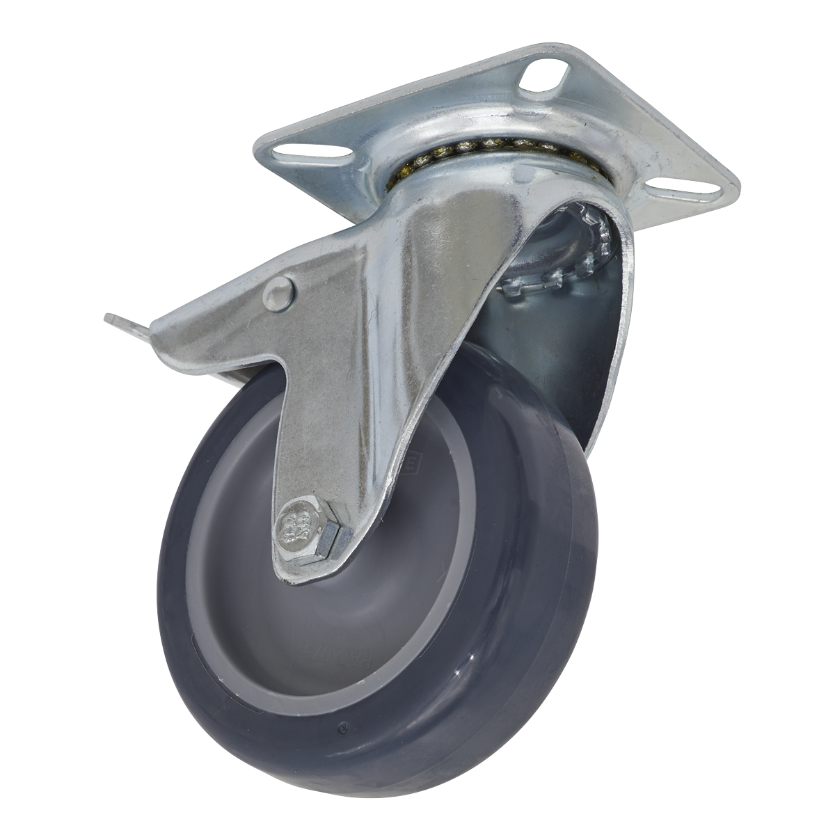 Sealey SCW275SPL 75mm Castor Wheel Swivel Plate with Total Lock