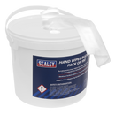 Sealey SCW3 Hand Wipes Bucket - Pack of 150