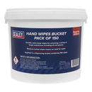 Sealey SCW3 Hand Wipes Bucket - Pack of 150