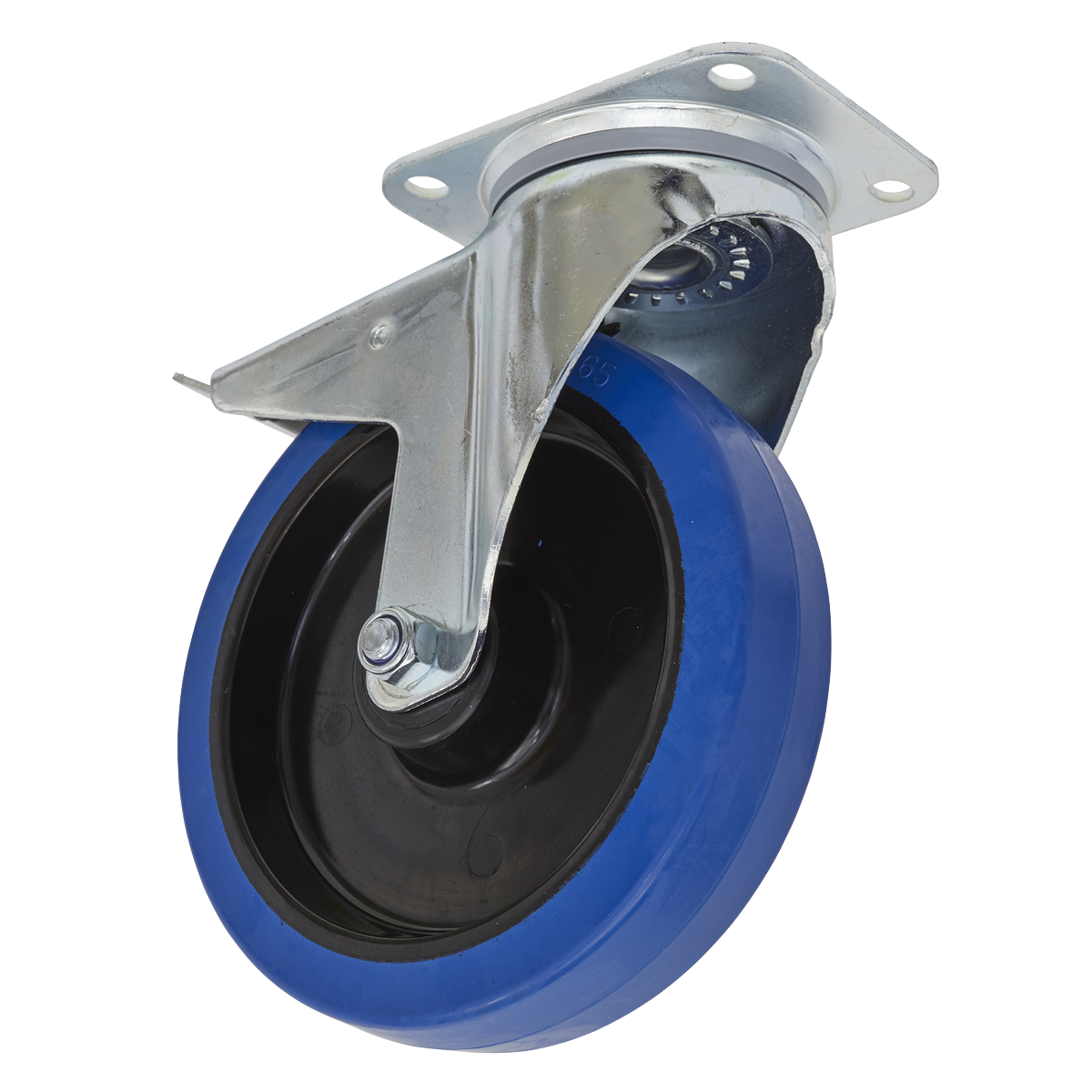 Sealey SCW3200SPL 200mm Castor Wheel Swivel Plate with Total Lock