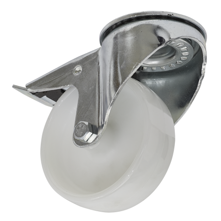 Sealey SCW4100SBL 100mm Castor Wheel Bolt Hole Swivel with Total Lock