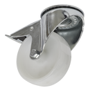 Sealey SCW4100SBL 100mm Castor Wheel Bolt Hole Swivel with Total Lock