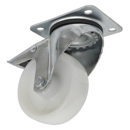 Sealey SCW4100SPL 100mm Castor Wheel Swivel Plate with Total Lock