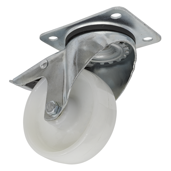 Sealey SCW4100SPL 100mm Castor Wheel Swivel Plate with Total Lock