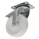 Sealey SCW4125SPL 125mm Castor Wheel Swivel Plate with Total Lock