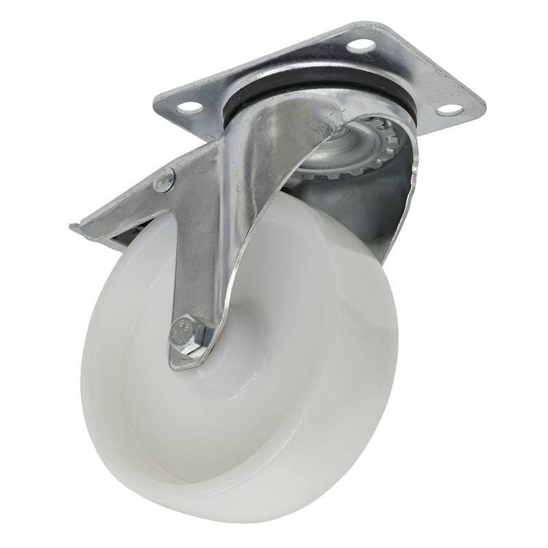 Sealey SCW4125SPL 125mm Castor Wheel Swivel Plate with Total Lock