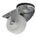 Sealey SCW480SBL 80mm Castor Wheel Bolt Hole Swivel with Total Lock