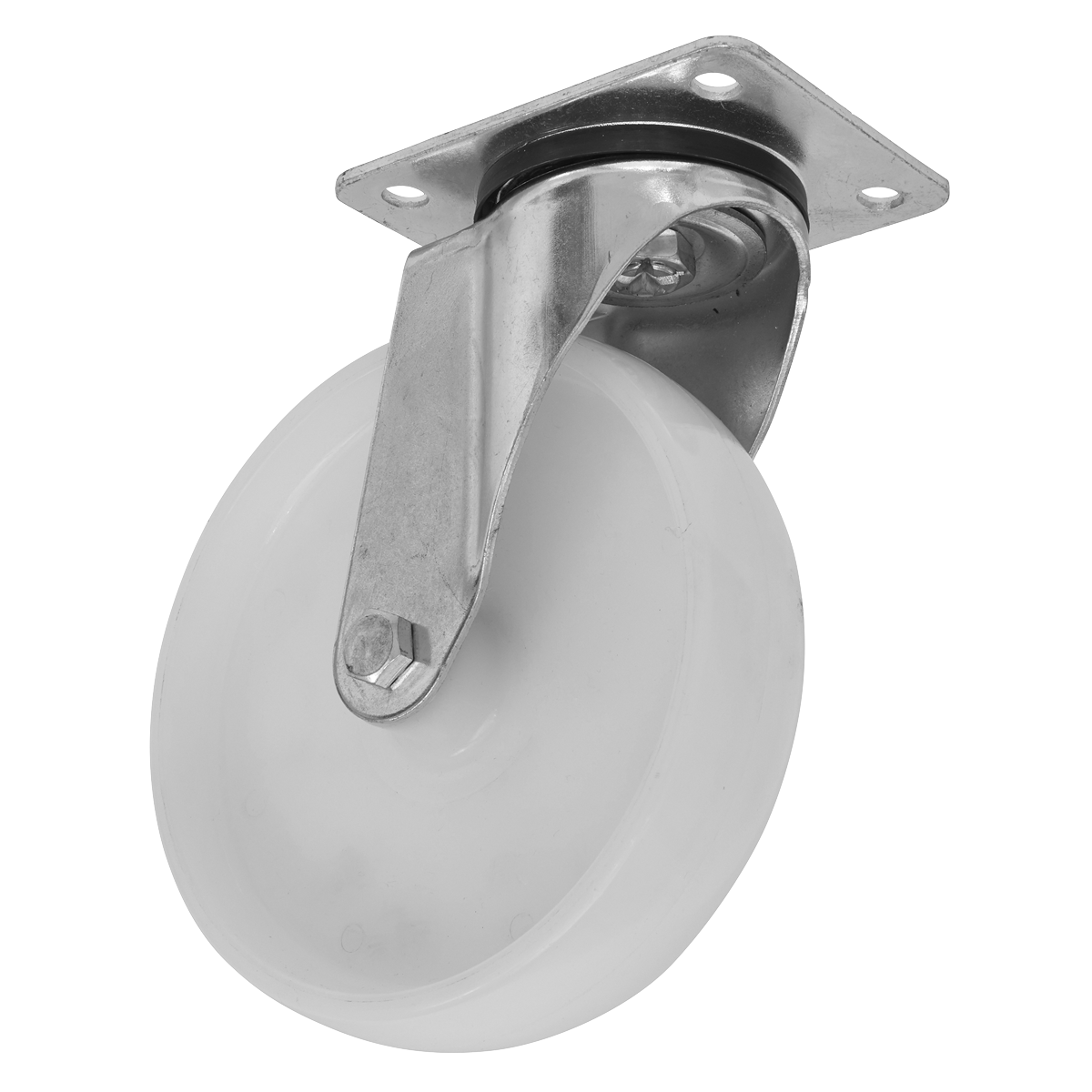 Sealey SCW480SPEM 80mm Heavy-Duty Nylon Swivel Castor Wheel - Trade