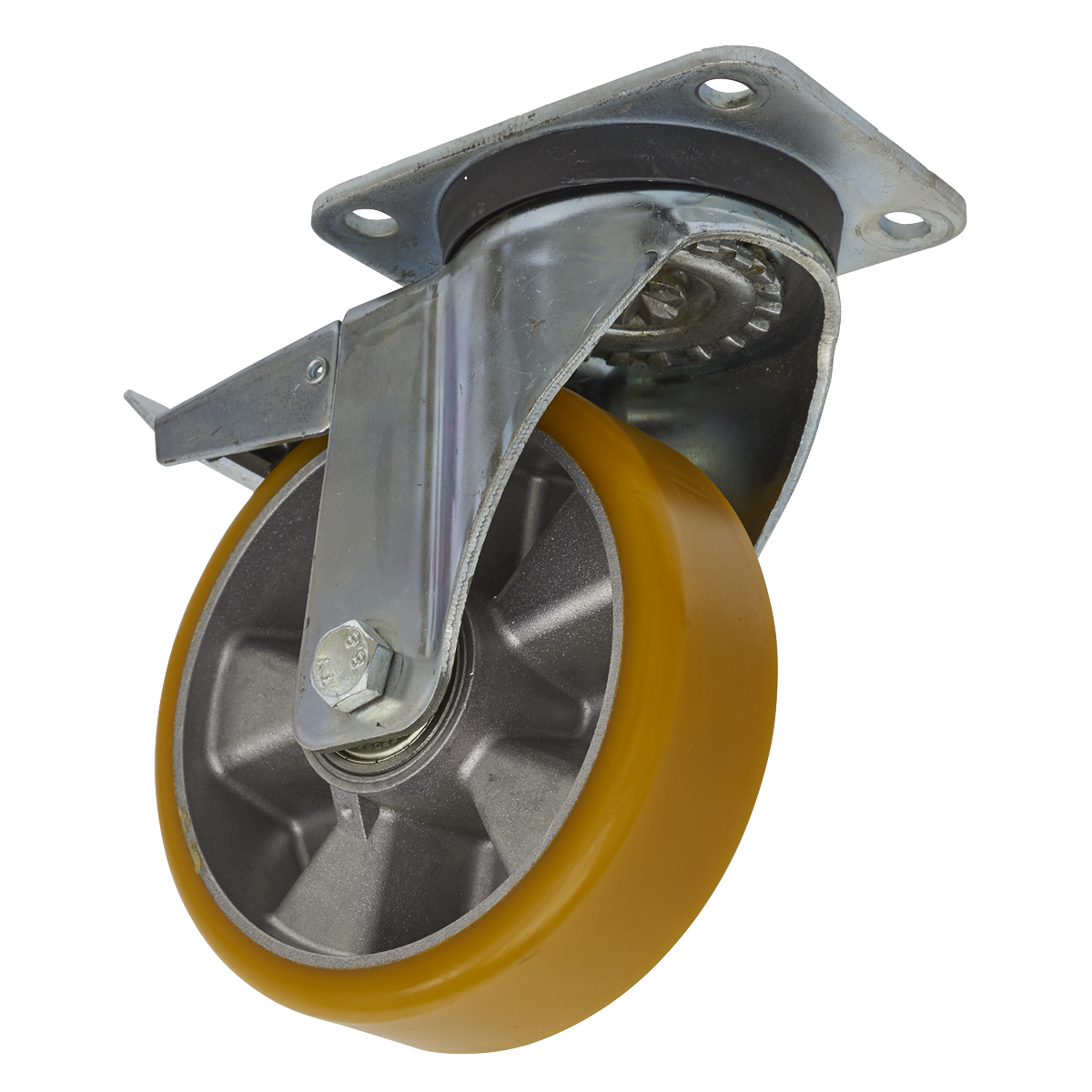 Sealey SCW5160SPL 160mm Castor Wheel Swivel Plate with Total Lock