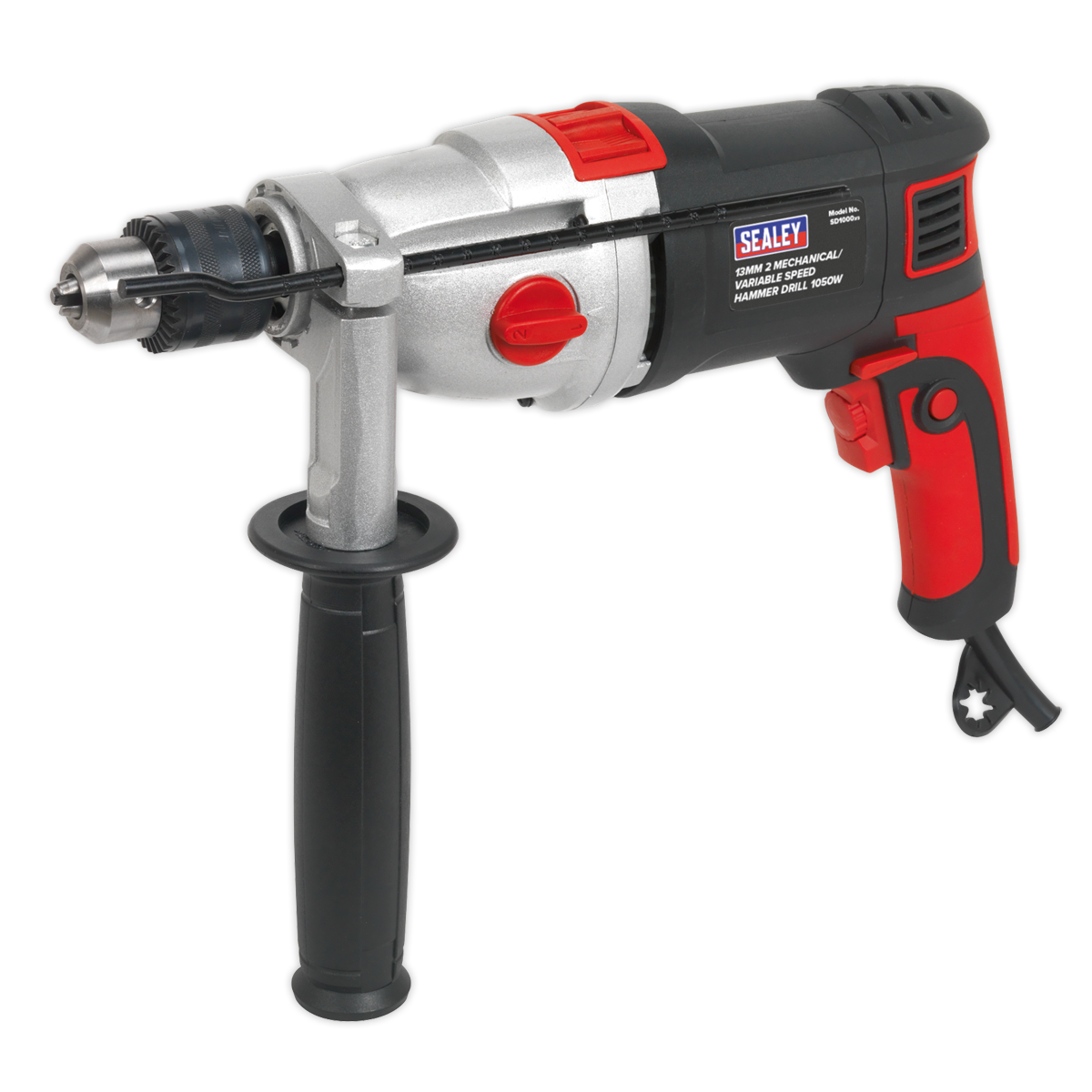 Sealey SD1000 13mm 2 Mechanical/Variable Speed Hammer Drill 1050W