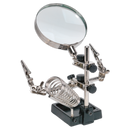 Sealey SD150H Mini Robot Soldering Stand with Magnifier & Iron Holder