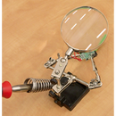 Sealey SD150H Mini Robot Soldering Stand with Magnifier & Iron Holder