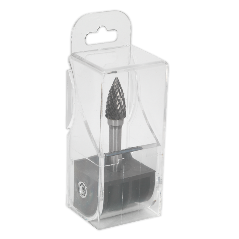 Sealey SDB03 10mm Arc Pointed Nose Tungsten Carbide Rotary Burr